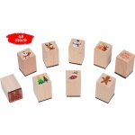 GOKI Dřevěná razítka s vánočním motivem – Zboží Mobilmania