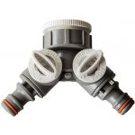 rozdvojka s ventilem pro 2 rychlospojky 1" + 3/4" WHITE LINE WL-2222 – Sleviste.cz