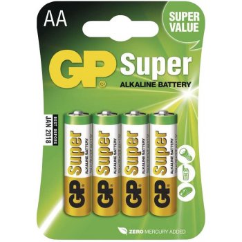 GP Super Alkaline AA 4ks 1013214000