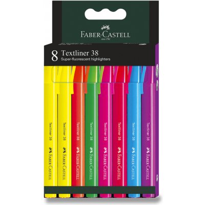 Faber-Castell Textliner 38 8 ks 158131 – Hledejceny.cz