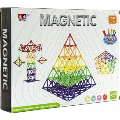 Teddies Magnetická stavebnice 200 ks – Hledejceny.cz