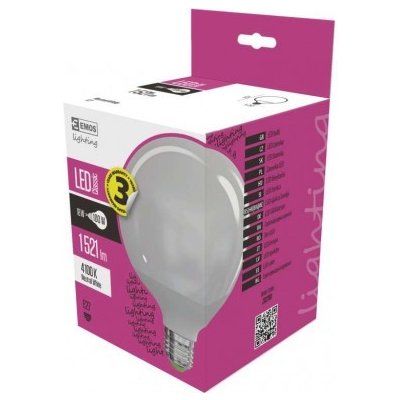 Emos LED žárovka Classic 18W 100W 1521lm E27 NW globe neutrální bílá – Hledejceny.cz