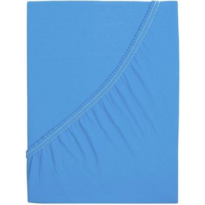 B.E.S. Petrovice Prostěradlo Jersey česaná bavlna makonebesky modré 160x200