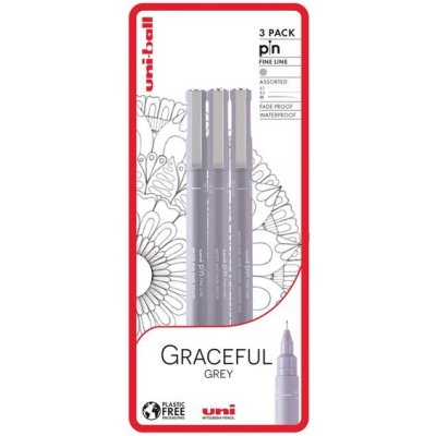 Uni Pin Sada linerů - Graceful Grey 3 ks - OFFICE LINE – Hledejceny.cz