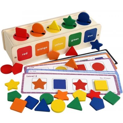 Montessori Dřevěná vkládačka II – tvary – Sleviste.cz