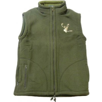 Vesta Fleece Hunter zelená – Zboží Mobilmania