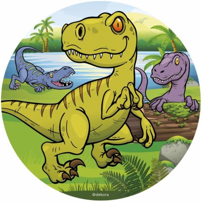 Jedlý papír na dort 16cm Dinosaurus - Dekora