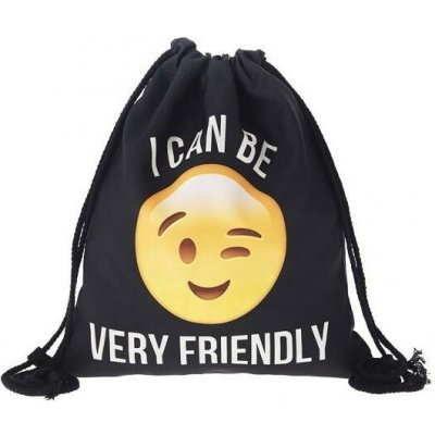 Woodrow Gymsack Vak na záda Emoji Friendly black – Hledejceny.cz