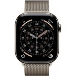 Apple Watch Series 11 Cellular (46mm) Přírodní titan s přírodním milánským tahem S/M MFCY4MP/A – Zboží Živě
