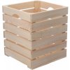 Úložný box ČistéDřevo Dřevěná bedýnka 30 x 30 x 35 cm