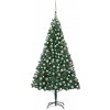 Vánoční stromek zahrada-XL Umělý vánoční stromek s LED diodami a sadou koulí 240 cm zelený