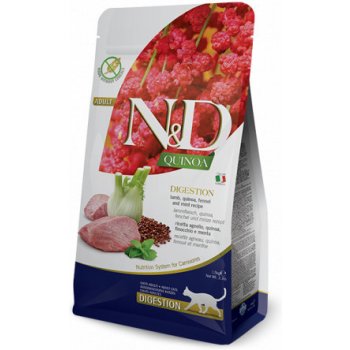 N&D GF Quinoa CAT Digestion Lamb & Fennel 5 kg