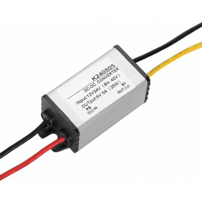 DC MĚNIČ NAPĚTÍ MĚNIČ NAPĚTÍ 12V/24V - 5V BUCK STEP-DOWN 5A | Zboží Auto