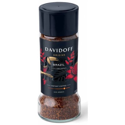 Davidoff Origins Brazil Rich&Balanced Instantní káva ve skle 100 g – Zboží Dáma