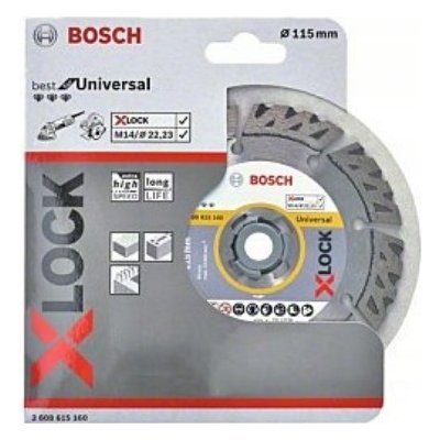 Diamantový řezný kotouč Bosch X-LOCK 115 mm Bosch Accessories 2608615160 Průměr 115 mm 1 ks – Zboží Mobilmania