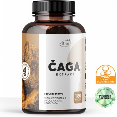 Sibi Čaga extrakt 500 mg 180 kapslí – Hledejceny.cz