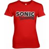 Dámské tričko s potiskem Sonic The Hedgehog Classic Logo Girly Red