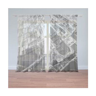 Sablio Záclony Rozbité sklo: 2ks 150x250cm – Hledejceny.cz