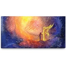 Malvis Abstraktní obraz andělská pomoc 100x45 cm