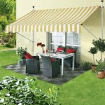 Sunfun Rozpěrná markýza, žluto-bílá, 3 x 1,3 m 22573986 – Sleviste.cz