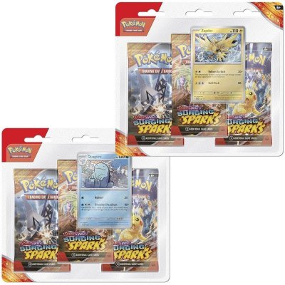 Pokémon TCG Surging Sparks 3 Blister Booster – Zboží Dáma