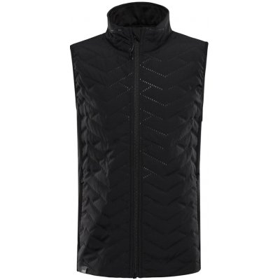 Alpine Pro Berfo 2 dětská zateplená vesta s reflexními prvky černá – Sleviste.cz