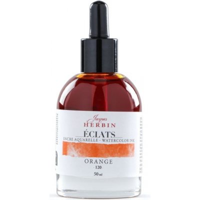 Jacques Herbin akvarelový inkoust 50ml oranžová – Sleviste.cz