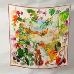 hedvábný šátek Barevné listy v dárkovém balení – Zboží Dáma