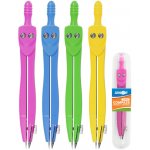 JUNIOR kružítko školní SC01001C barevné pevné Růžová – Zboží Dáma