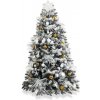 Vánoční stromek LAALU Ozdobený stromeček POLÁRNÍ ZLATÁ 180 cm s 133 ks ozdob a dekorací