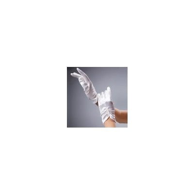 Sexy krátké svatební řasené sténové rukavice Béžová S24 – Zboží Mobilmania