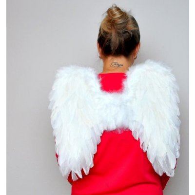 Andělská křídla z peří 44x42cm – Zboží Mobilmania