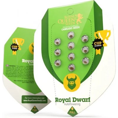 Royal Queen Seeds Royal Dwarf semena neobsahují THC 5 ks – Zboží Mobilmania