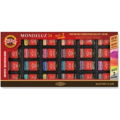 Koh-i-noor barvy akvarelové umělecké MODELUZ souprava 2. 24 ks set 2 – Hledejceny.cz