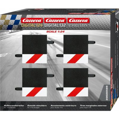 Carrera Evolution Digital 132 124 Krajnice pro rovinku 1 4 4ks – Sleviste.cz
