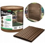 Bradas stínící fólie na plot 450g/m2 + spony 0,19 m x 35 m brown – HobbyKompas.cz