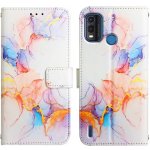 VSECHNONAMOBIL 55124 ART MARBLE Peněženkový kryt Nokia G11 Plus WHITE ORANGE – Zboží Živě