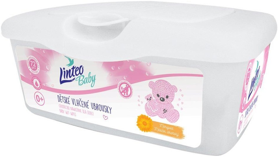 Linteo Baby Soft and Cream ubrousky vlhčené dětské box 72 ks od 29 Kč -  Heureka.cz