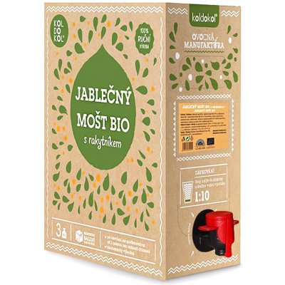 KOLDOKOL Jablečný mošt s rakytníkem bio 3000 g – Zboží Dáma