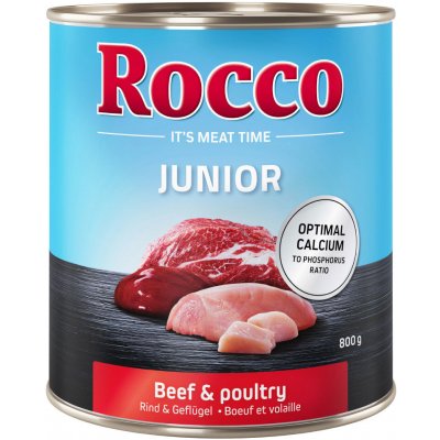 Rocco Junior drůbeží s hovězím 6 x 0,8 kg