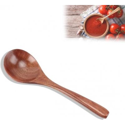 Dřevěná lžíce, rýžová lžíce s dlouhou rukojetí, dřevěná polévková lžíce, nádobí, ekologické – Zboží Dáma