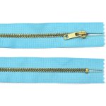 WICO Kovový zip no.3 nerozepínací 14cm tyrkysový (zlaté zoubky) – Hledejceny.cz