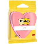 Samolepicí bloček ve tvaru srdce, 225 listů, 3M POSTIT – Hledejceny.cz