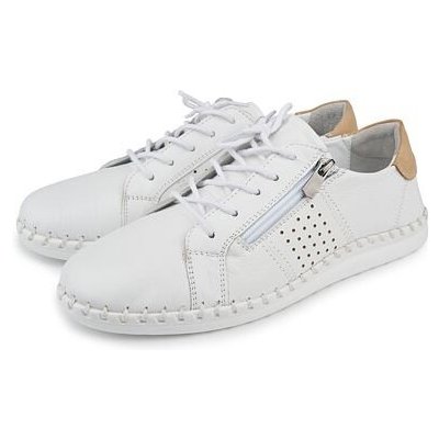 Vlnka dámské kožené tenisky na širokou nohu Tabita bílá – Hledejceny.cz