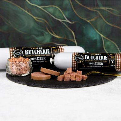 Lyopet Butcherie Deer sausage 800 g – Zbozi.Blesk.cz