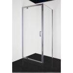 Sanotechnik Sprchová zástěna Fixglas Elite Chrom F90, 6 mm, 88,5-90 x 195 cm – Zboží Mobilmania