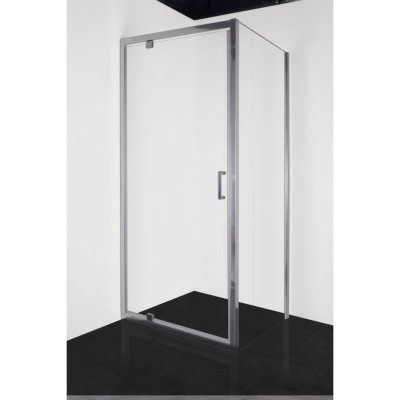 Sanotechnik Sprchová zástěna Fixglas Elite Chrom F90, 6 mm, 88,5-90 x 195 cm – Zboží Mobilmania