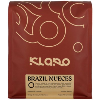 Hard Beans Coffee Tvrdá káva Klaro s brazilskými ořechy Espresso zrnková 1 kg – Hledejceny.cz