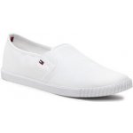 Tommy Hilfiger Tenisky Canvas Slip-On Sneaker FW0FW07806 Bílá – Zboží Dáma