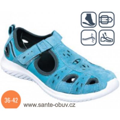 Santé WD/704 Blue Dámský vycházkový sandál – Zboží Mobilmania